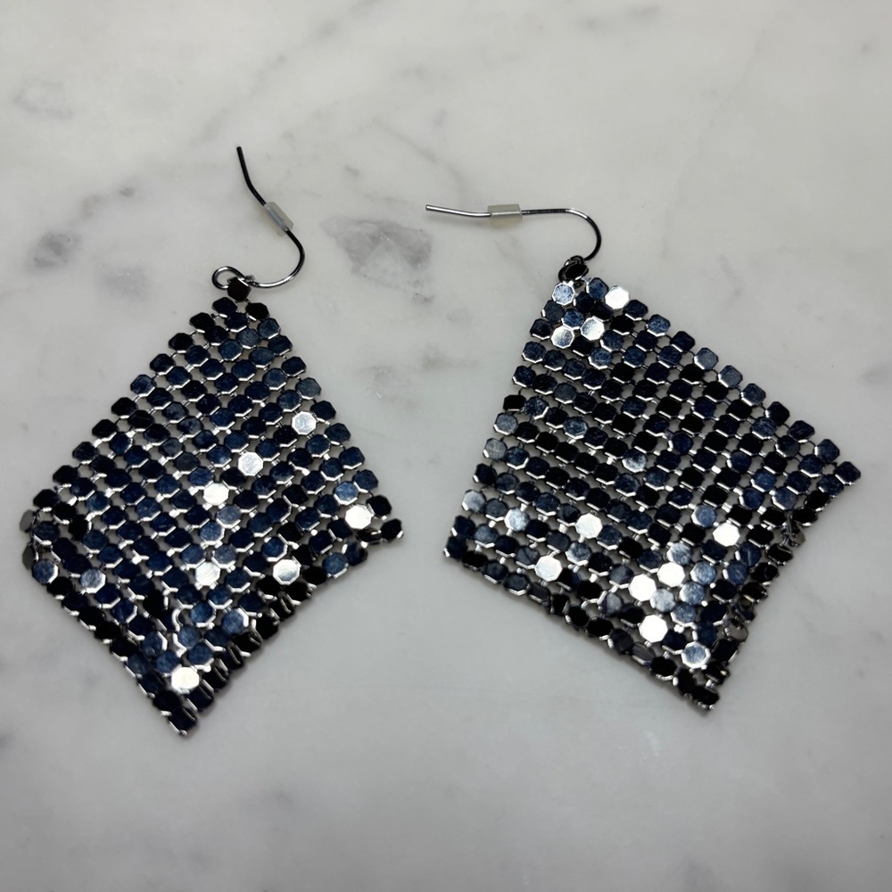 Express Silver Mesh Earrings